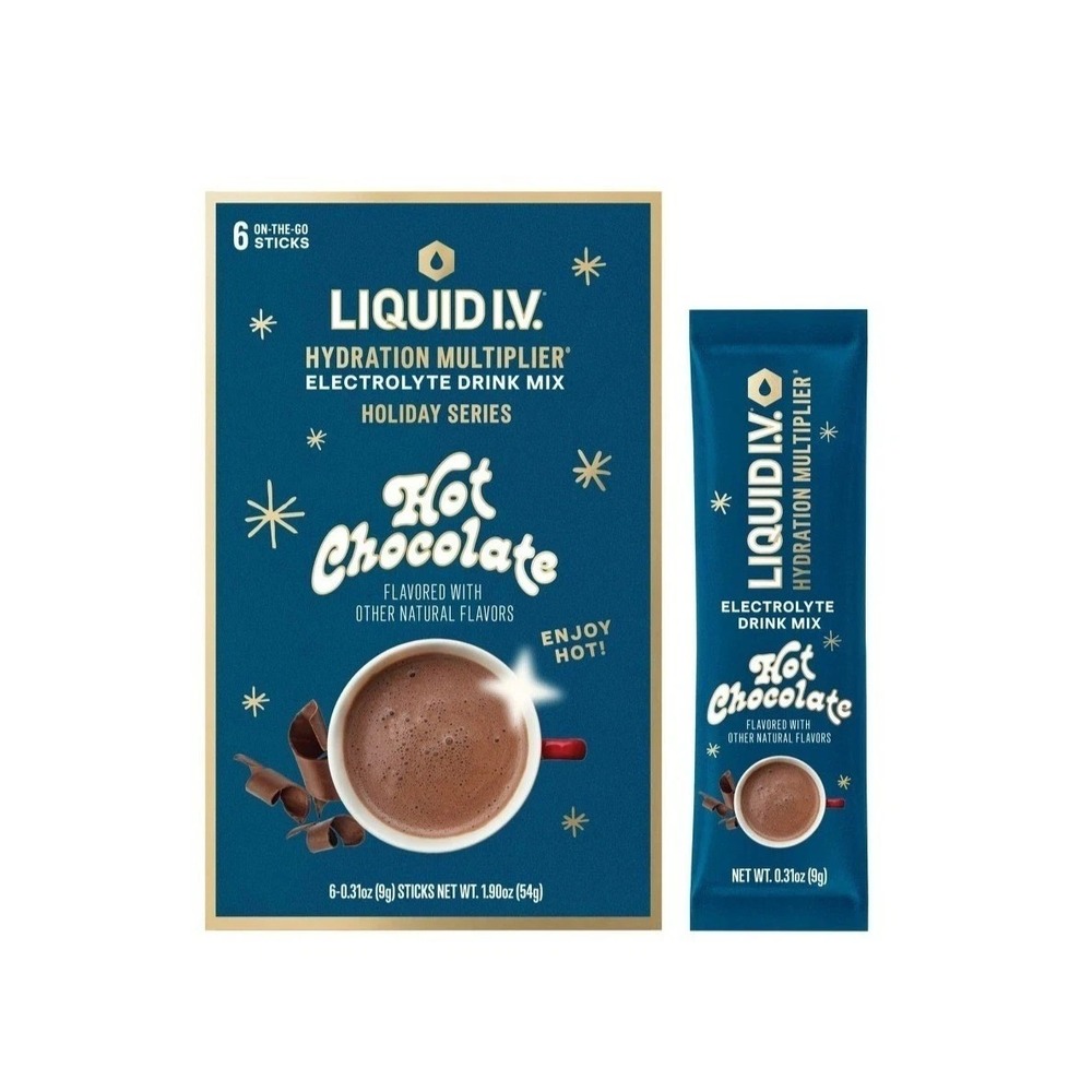 Liquid IV Hydration Multiplier  Holiday Series Hot Chocolate 6 Stick Electrolyte